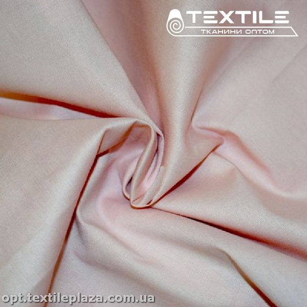 Коттон тонкий стрейчевый однотонный 2689C12 светло-розовый
