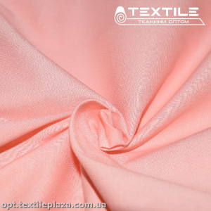 Коттон тонкий стрейчевый однотонный 3847C12 розово-персиковый