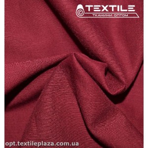 Коттон тонкий стрейчевый однотонный 3687C9 бордовый