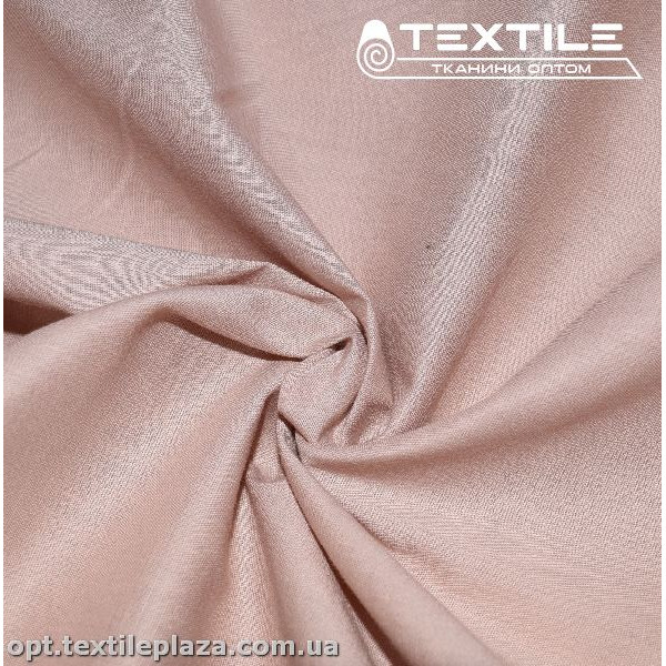 Коттон тонкий стрейчевый однотонный 3847C9 пудровый