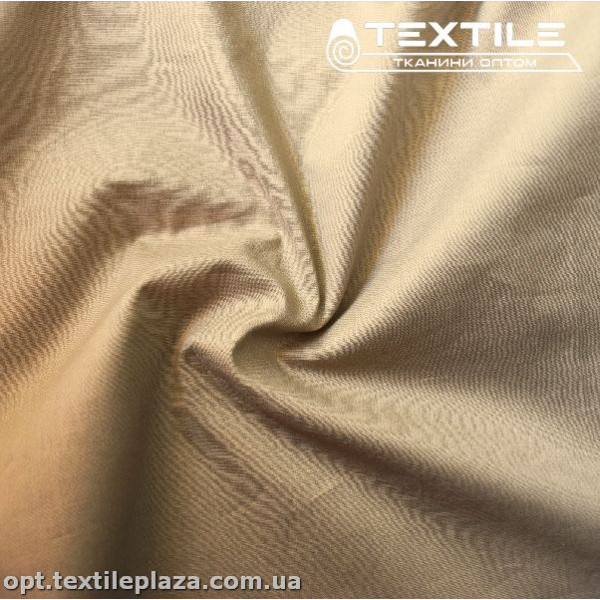 Коттон тонкий стрейчевый однотонный 4033C5 бежево-серый