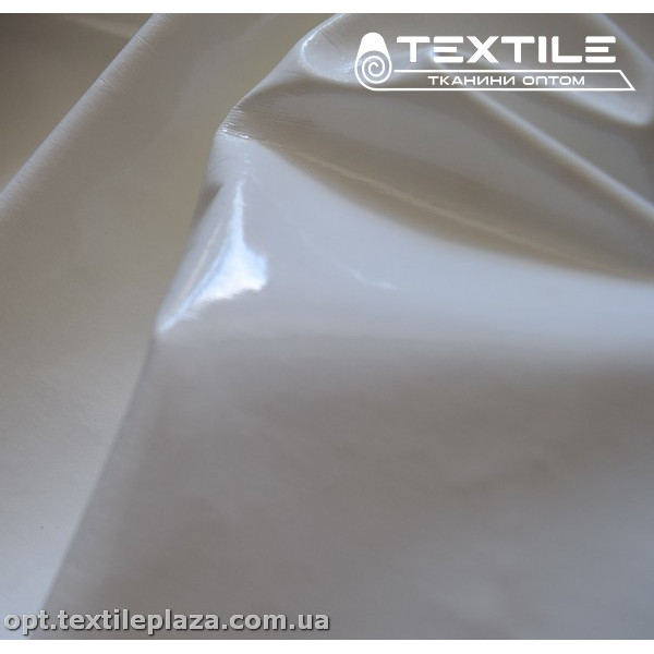 Экокожа лаковая 6810C3 молочный