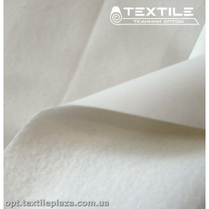 Экокожа на флисе 1008C1 стрейч, молочный