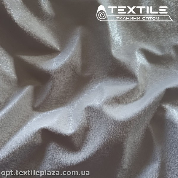 Экокожа однотонная 11031C3 тонкая, светло-серый