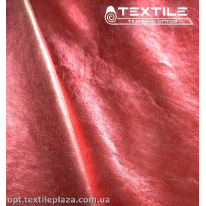 Экокожа однотонная 4215C4 перламутрово-красный