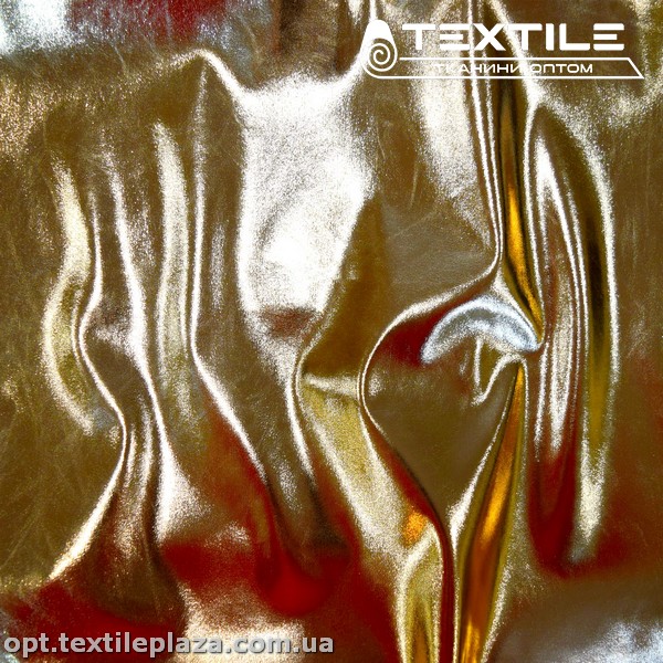 Экокожа лаковая 3418C2 золотой