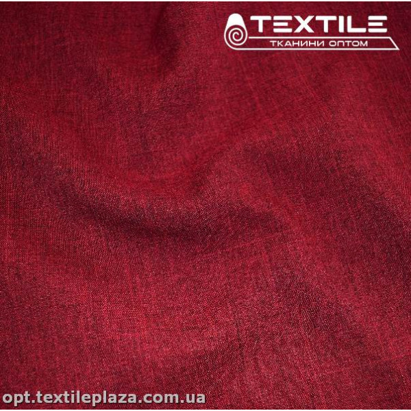 Габардин меланж 8180C50 ярко-бордовый
