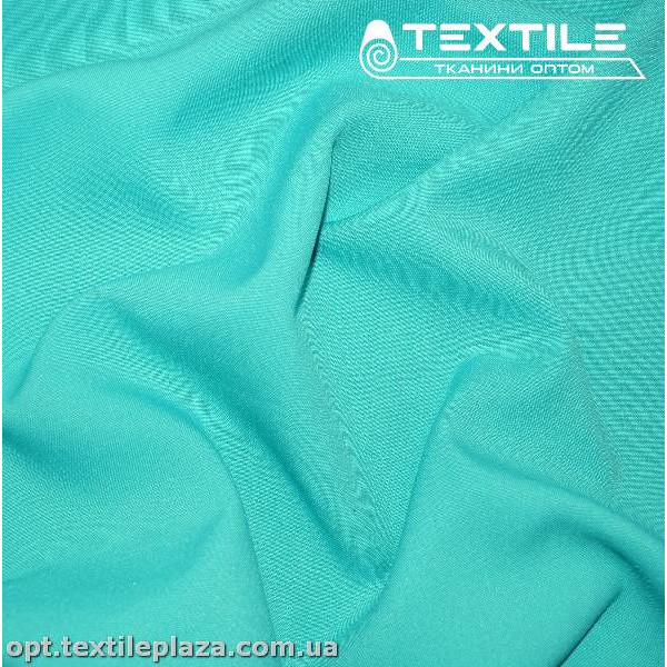 Габардин однотонный 3296C30 бирюзовый