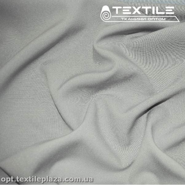 Габардин однотонный 3296C112 светло-серый