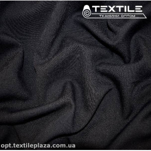 Габардин однотонный 3296C1 черный