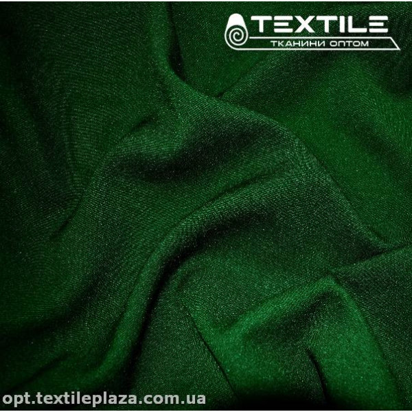 Габардин однотонный 3296C18 темно-зеленый