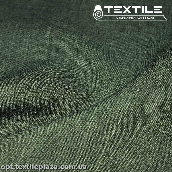 Габардин меланж 8140C20 петролево-графитовый