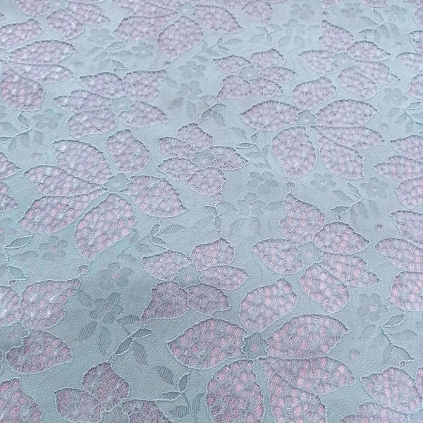 Гипюр атлас 2209D2C2 голубой