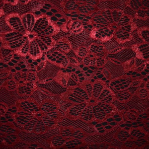 Гипюр набивной стрейчевый 15419D1C10 бордо