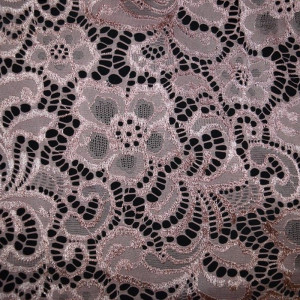 Гипюр набивной стрейчевый 10596C2 розовый