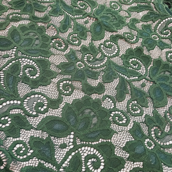 Гипюр набивной стрейчевый 2776D2C3 персиковый