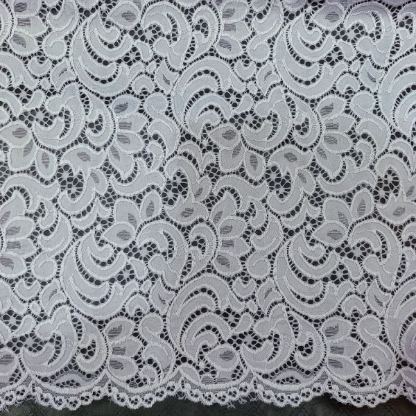 Гипюр набивной стрейчевый 4173D1C9 нежно-розовый