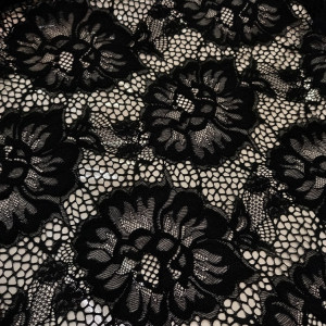 Гипюр набивной стрейчевый 15421D2C2 светло-бежевый