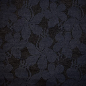 Гипюр набивной 10664D3C2 темно-синий