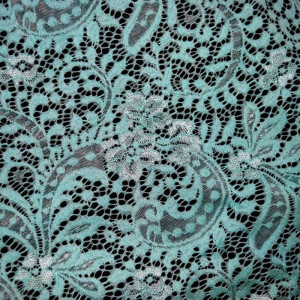 Гипюр набивной стрейчевый 15670C5 мятный