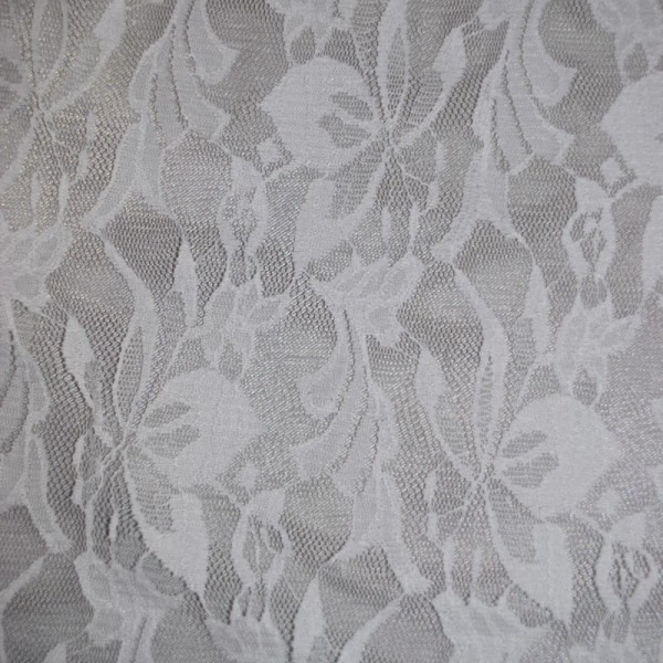 Гипюр тонкий стрейчевый 3885D3 белый