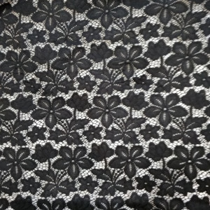 Гипюр набивной стрейчевый 11100D1C3 черный