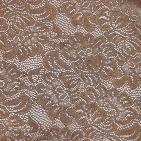 Гипюр набивной стрейчевый 15721D1C5 холодный бежевый