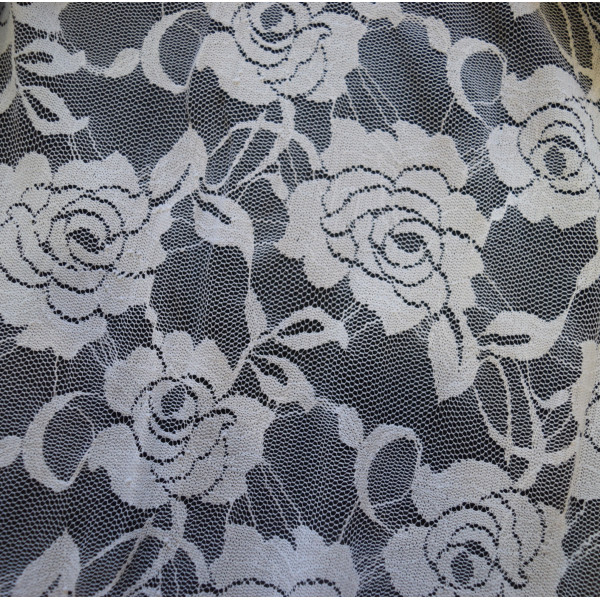 Гипюр тонкий стрейчевый 10946D1 белый