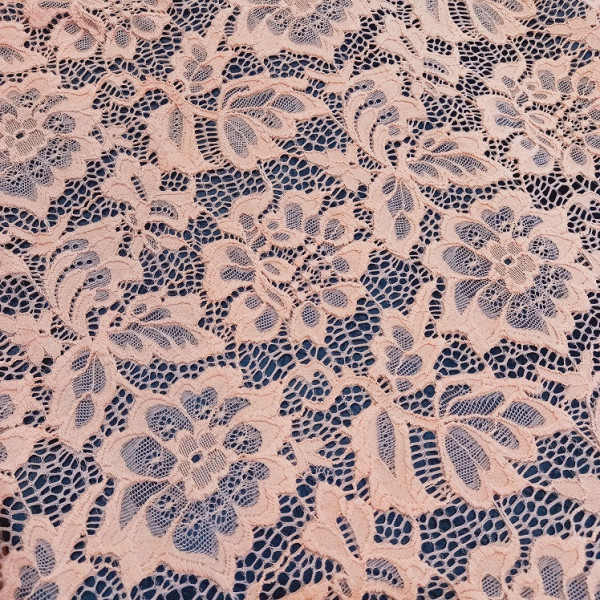 Гипюр набивной стрейчевый 15421D2C6 малиново-красный