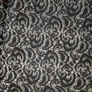 Гипюр набивной стрейчевый 2319D1C4 черный