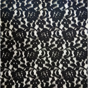 Гипюр набивной 9804D263 черный