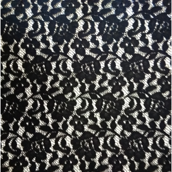 Гипюр набивной 9804D263 черный