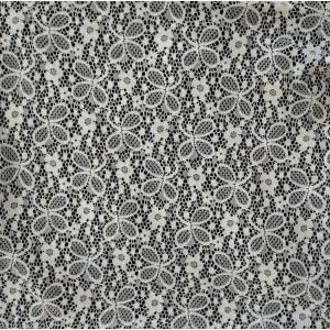 Гипюр набивной стрейчевый 10544D3C2 молочный