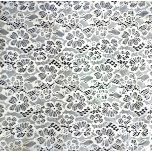 Гипюр набивной стрейчевый 15419D1C12 белый