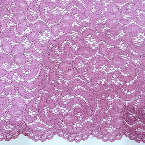 Гипюр набивной стрейчевый 4204D1C1 красный