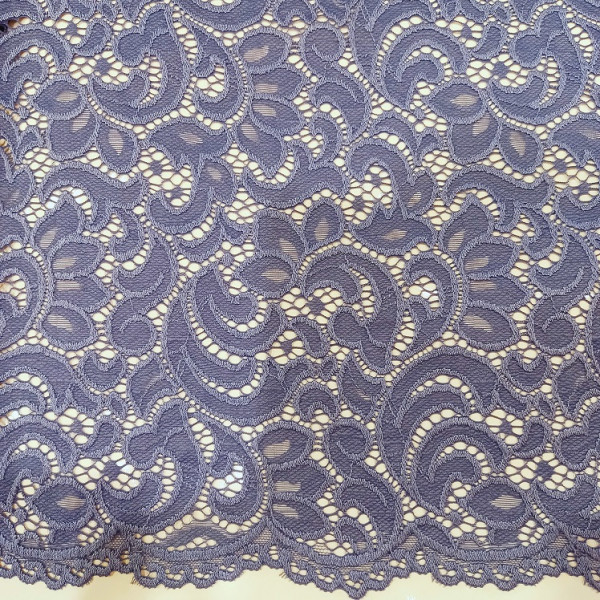 Гипюр набивной стрейчевый 4013C12 болотный