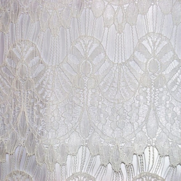 Гипюр набивной 15627D2C1 молочный