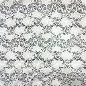 Гипюр набивной стрейчевый 10105D5C5 белый