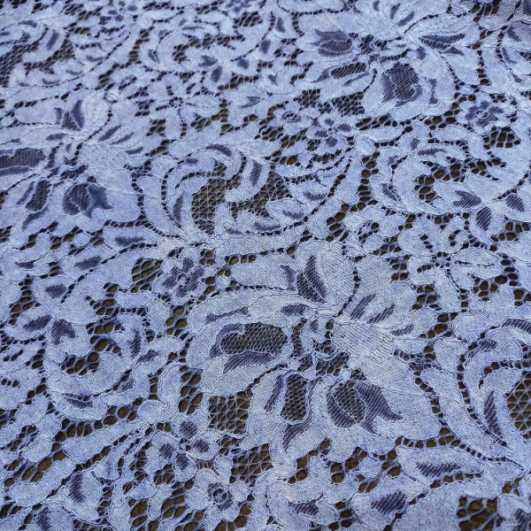 Гипюр набивной 3046D1C1 нежно-васильковый