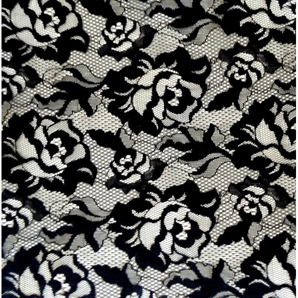 Гипюр набивной 9803D208C1 черный