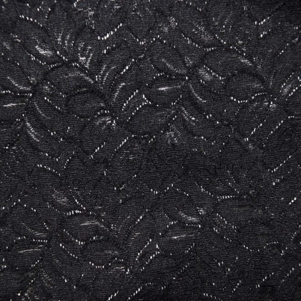 Гипюр набивной 12C-088D1C2 черный