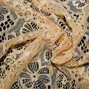 Гипюр набивной стрейчевый 15419D1C6 бежевый