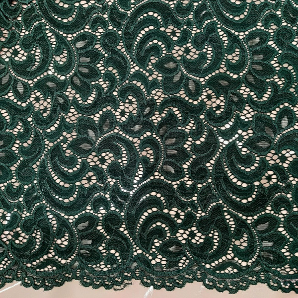 Гипюр набивной стрейчевый 4124C11 малиновый