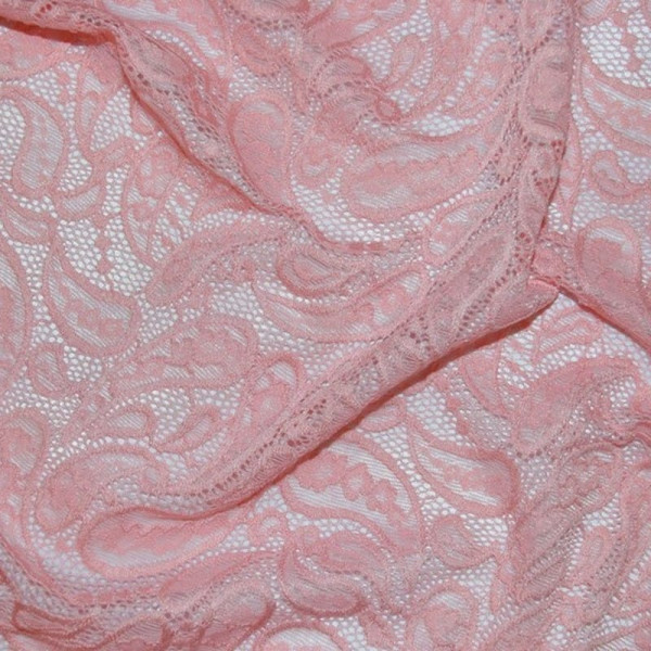 Гипюр набивной стрейчевый 2774D2C1 розовый