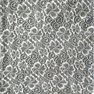 Гипюр набивной 1581C2 белый