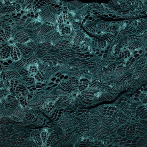 Гипюр набивной стрейчевый 15419D1C9 бутылочный