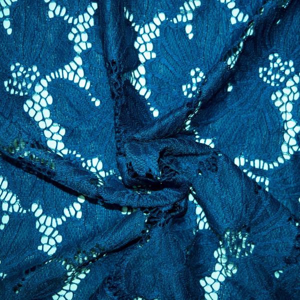 Гипюр набивной стрейчевый 15385C11 электрик