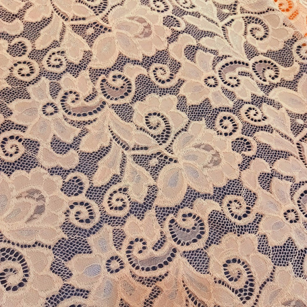 Гипюр набивной стрейчевый 2776D1C7 зеленый