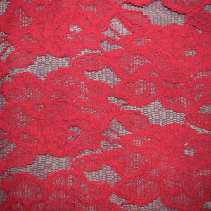 Гипюр набивной 9619C3 коралловый