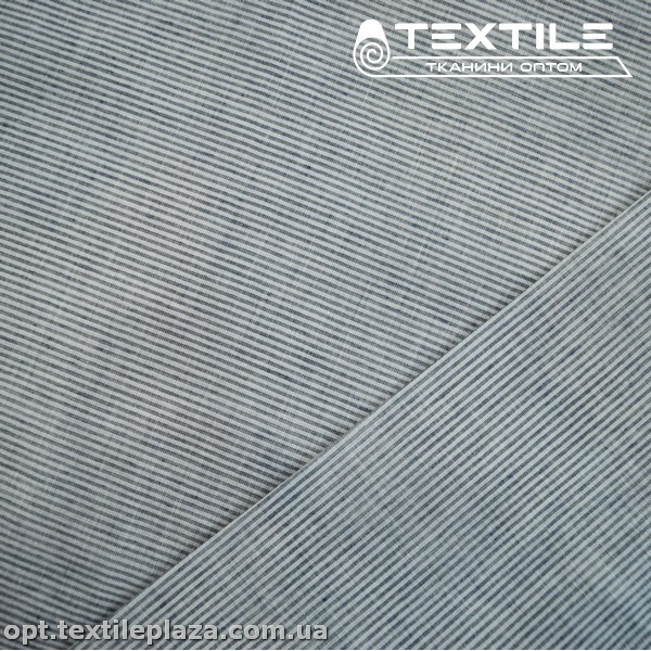 Хлопок полоска 4180D1C4 бело-графитовый